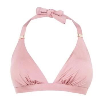 Image of Biba Built Up Triangle Bikini Top - Antique Rose
