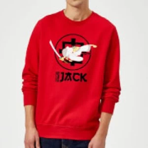 Image of Samurai Jack They Call Me Jack Sweatshirt - Red - M