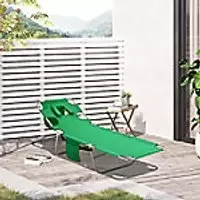 Image of OutSunny Oxford Fabric, Steel Lounge Green