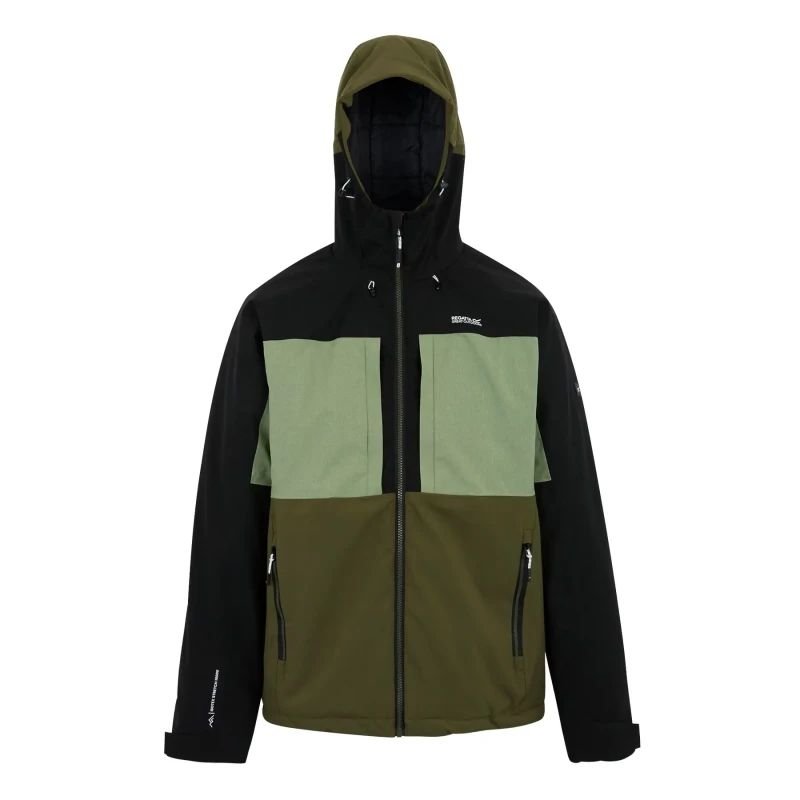 Image of Regatta Regatta Men Maland Insulated Breathable Waterproof Jacket in Green Size: Medium Green M Male 5063516129967