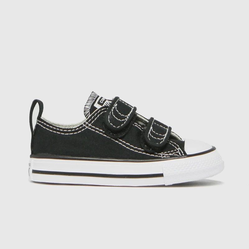 Image of Converse Black all star lo 2v Toddler trainers Black UK 3 (EU 19)