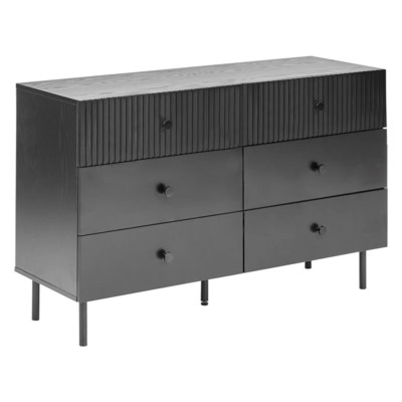 Image of Beliani Modern 6 Drawer Chest Coventry Black