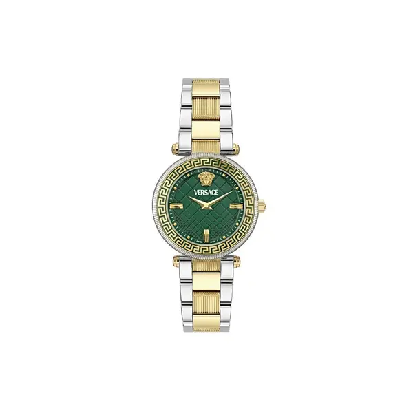 Image of Versace Watches Reve Green Sapphire Watch VE8B00524
