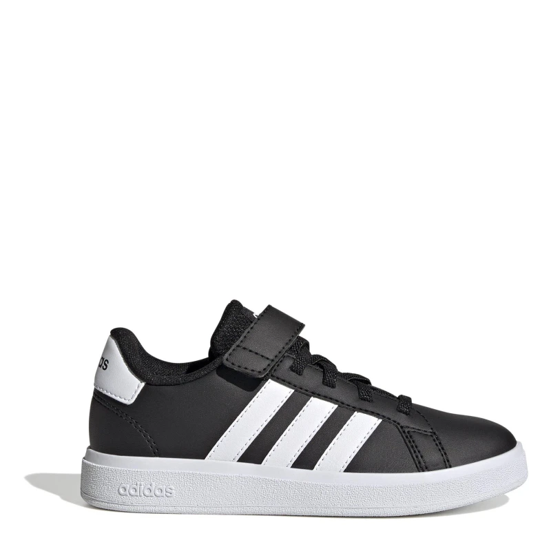 Image of adidas Grand Court Child Boys Trainers - Black 2