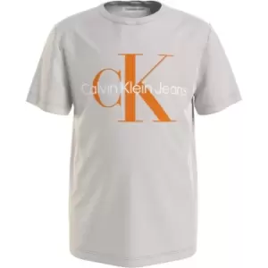 Image of Calvin Klein Jeans Junior Boys Monogram Crew Neck Sweatshirt - Beige