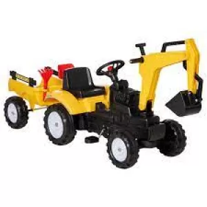 Image of HOMCOM Kids Ride-on Construction Car Loader Digger