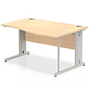 Image of Impulse Cable Managed 1400 Right Hand Wave Desk Maple