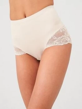 Image of Dorina Bridgette Lace Control Brief - Nude