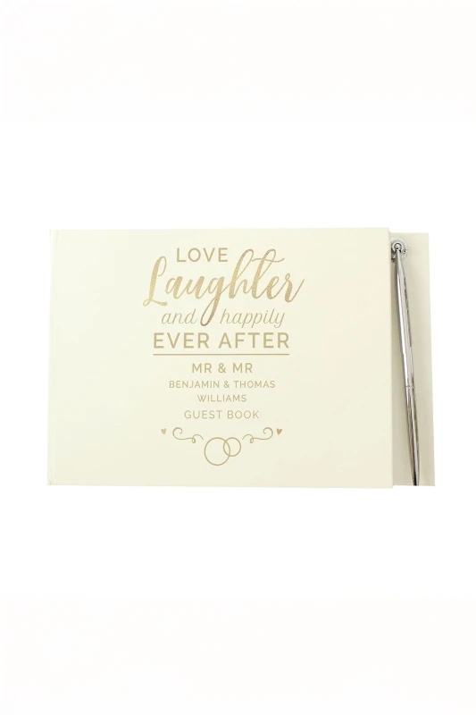 Image of PMC Happily Ever After Wedding Hardback Guest Book & P Home One Size Cream 39255769000
