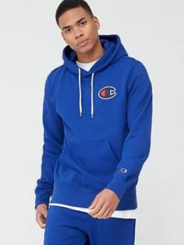 Image of Champion 'C' Logo Overhead Hoodie - Blue