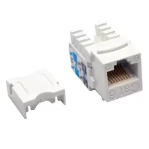 Image of Tripp Lite N238-025-WH Cat6/Cat5e 110 Style Punch Down Keystone Jack - White 25-Pack TAA