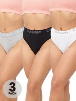Image of Calvin Klein 3 Pack High Waist Thong - Multi