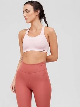 Image of Nike High Support Alpha Bra - Pink, Size S-A/C, Women