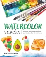 Image of watercolor snacks inspiring lessons for sketching and painting your favorit