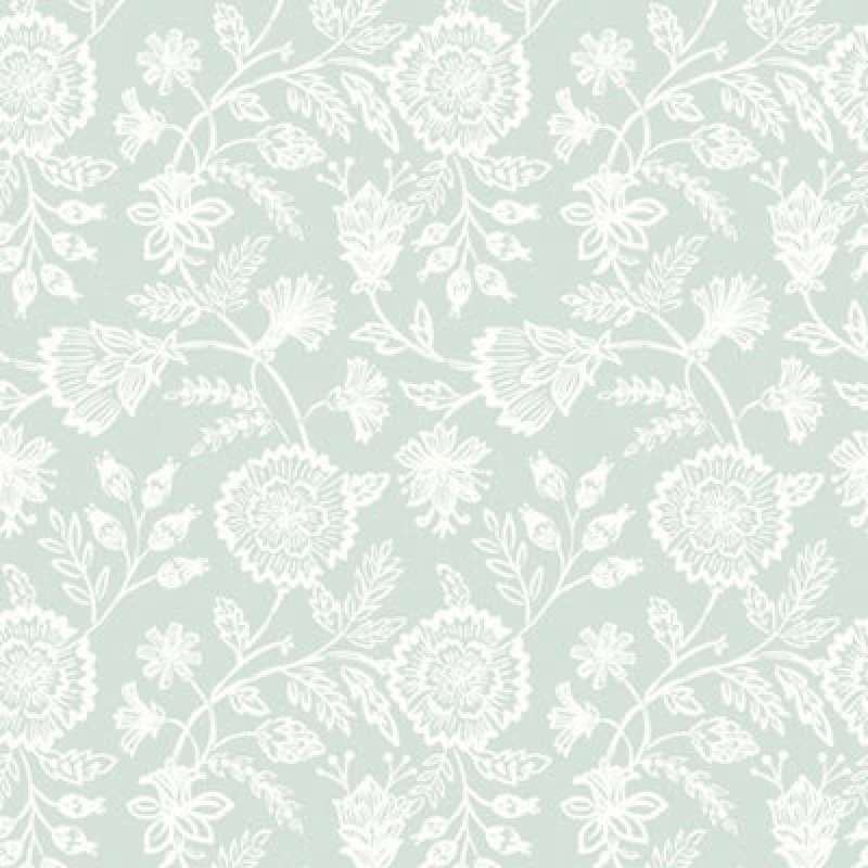 Image of Hoopla Walls Evelyn Trail - Soft Petrol 10M Wallpaper