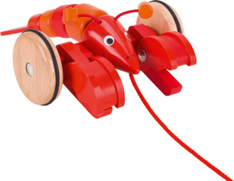 Image of Goki Pull-Along Lobster W/ Wheels & Moving Pincers