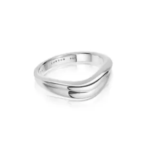 Image of Rings 925 Sterling Silver Sandwave Band Ring Sterling Silver