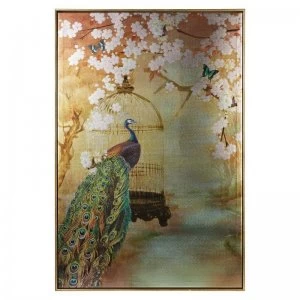Image of Suki Peacock Metallic Capped Canvas