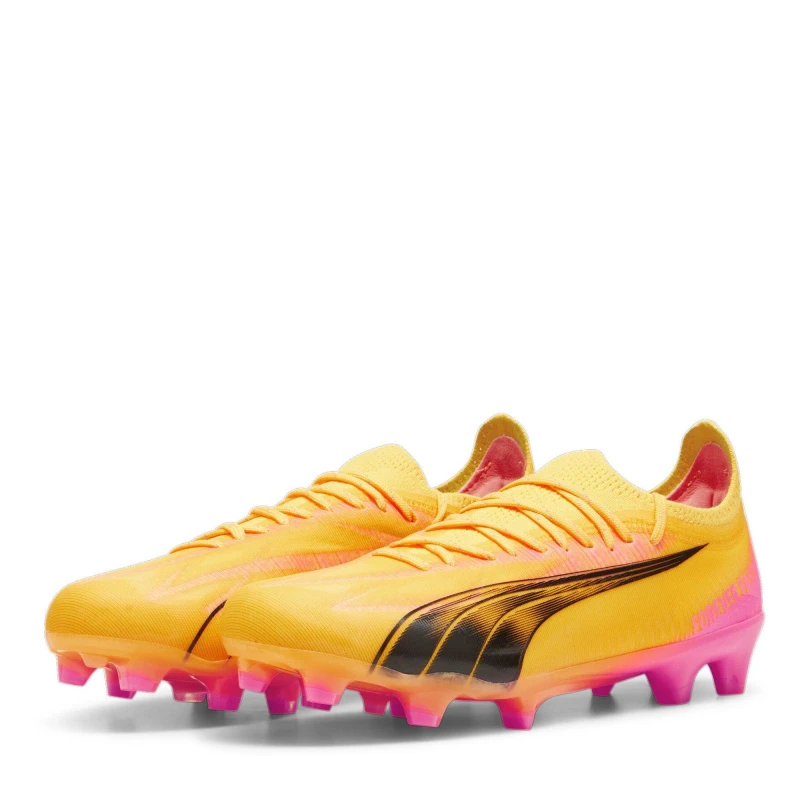 Image of Puma Ultra Ultimates.1 Womens Firm Ground Football Boots - Orange Orange 3