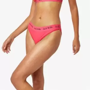 Image of Jack Wills Classic Taped Bikini Bottoms - Pink