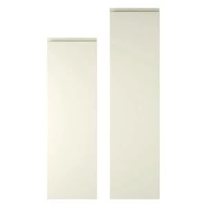 Image of Cooke Lewis Appleby High Gloss Cream Tall larder door W300mm Set of 2