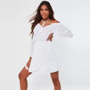 Image of Missguided Tall Bardot Top - White