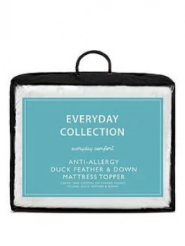 Image of Everyday Collection Anti-Allergy Duck Feather and Down 12cm Mattress Topper