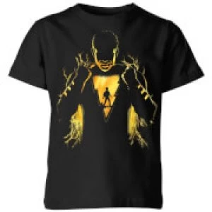 Image of Shazam Lightning Silhouette Kids T-Shirt - Black - 3-4 Years