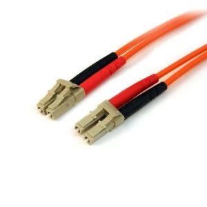 Image of 1m Multimode 50/125 Duplex Fiber Patch Cable LC - LC