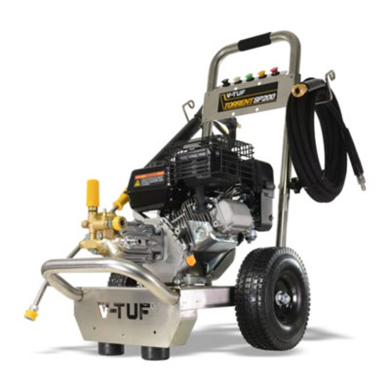 Image of V-Tuf Torrent Sp200 Industrial 7Hp Petrol Pressure Washer - 2755Psi, 190 Bar, 12L/min