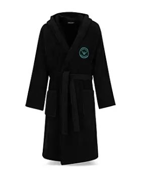 Image of Emporio Armani Cotton Hooded Bath Robe