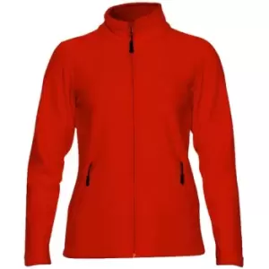 Image of Gildan Hammer Womens/Ladies Micro Fleece Jacket (XL) (Red)