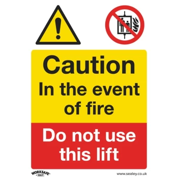 Image of Safety Sign - Caution Do Not Use Lift - Self-Adhesive Vinyl