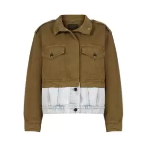 Image of AllSaints Cadie Mil Jacket - Green