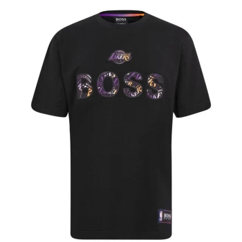 Image of Hugo Boss X NBA Lakers Crew Neck T-Shirt Black Size L Men