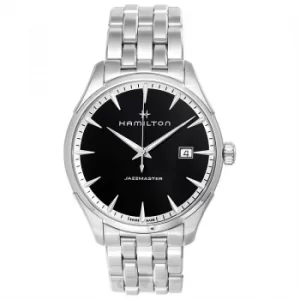 Image of Jazzmaster Quartz Black Dial Stainless Steel Mens Watch