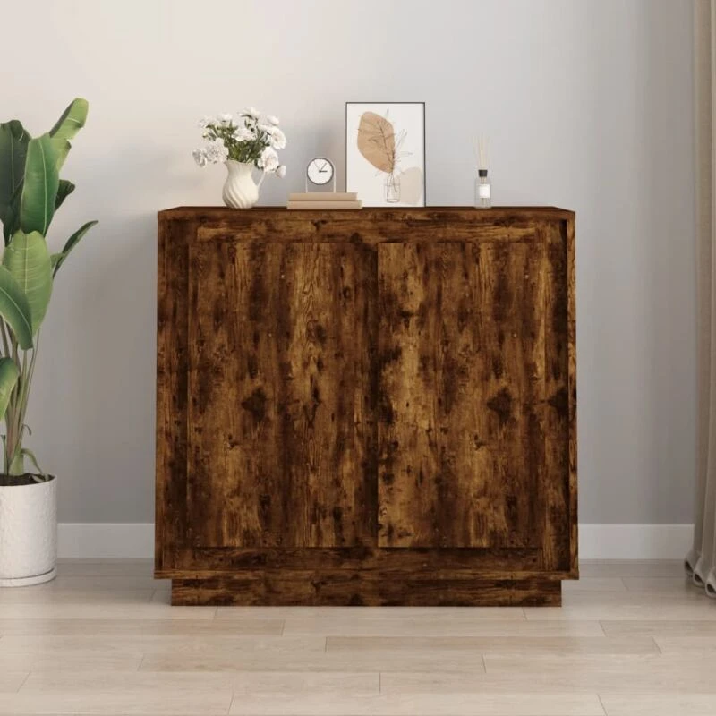 Image of VIDAXL Sideboard Smoked Oak 80x34x75cm Engineered Wood Vidaxl 8720845794712