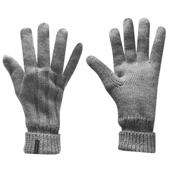 Image of Firetrap Cable Gloves Mens - Grey Marl