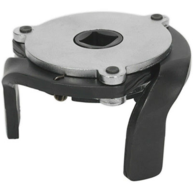 Image of Loops Magnetic Oil Filter Claw Wrench - 3/8" Sq Drive - 60mm to 93mm Capacity - Steel Metallics