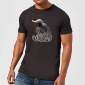 Image of Fantastic Beasts Tribal Niffler Mens T-Shirt - Black - M