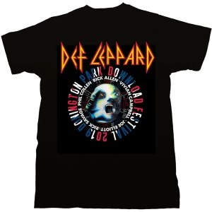 Image of Def Leppard - Download Fest 2019 Mens Medium T-Shirt - Black