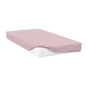 Image of Belledorm Brushed Cotton Extra Deep Fitted Sheet (Double) (Powder Pink)
