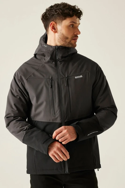 Image of Regatta Regatta Men Highton Stretch Padded Insulated Jacket in Charcoal Size: large Charcoal L Male 5063516129547
