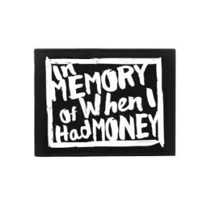Image of Grindstore In Memory Of When I Had Money Bi-Fold Wallet (One Size) (Black/White)
