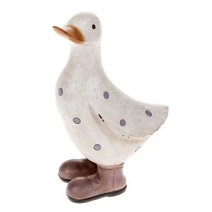 Image of David's Polka Dot Duck Small Lilac Ornament