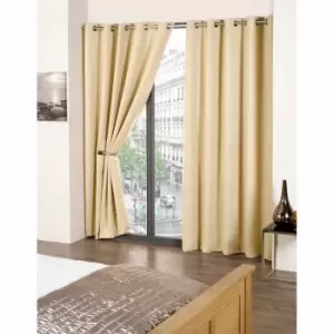Image of Emma Barclay R.m. Eyelet Blackout Curtains Cali 66 X 72" Beige