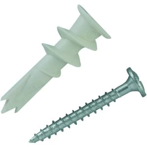 Image of Wickes Self Drill Nylon Fixers - 40mm Pack of 25