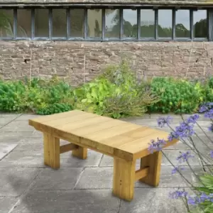 Image of Forest Low Sleeper Wooden Garden Table 4'x2' (1.2x0.6m)