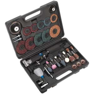 Image of Sealey SA719 48 Piece Air Angle Grinder and Sander