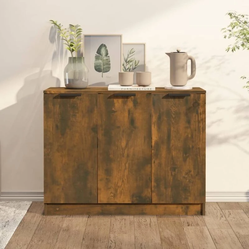 Image of VIDAXL Sideboard Smoked Oak 90.5x30x70cm Engineered Wood vidaXL 8720286967959
